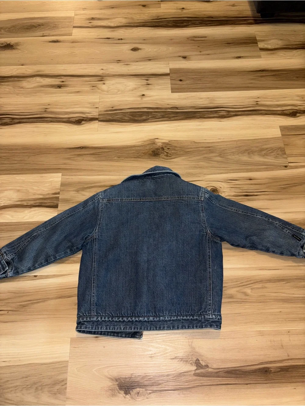 Old Navy Blue Denim Jacket with Sherpa Interior Size XS